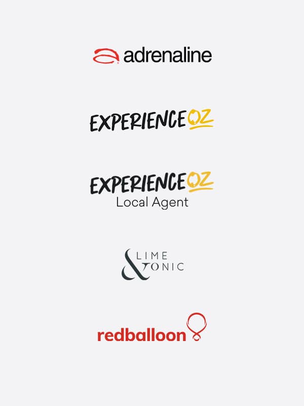 Big Red Groups' Leading Brands - Adrenaline, Experience Oz, Experience Oz Local Agent, Lime&Tonic and RedBalloon